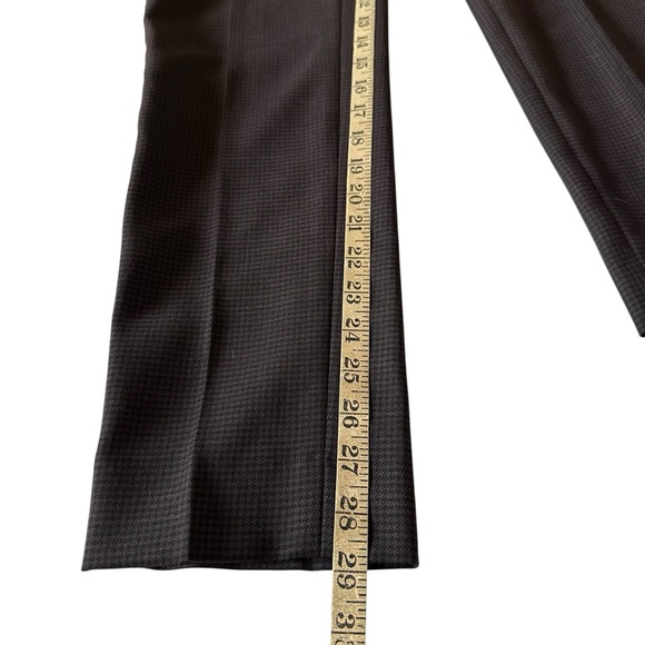 NWOT BROOKS BROTHERS RED FLEECE WOOL BLEND BROWN TWEED TROUSERS SIZE 4 - Picture 13 of 14